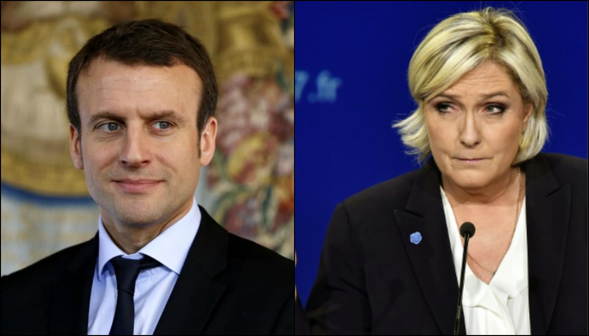 emmaneul macron et marine le pen presidentielles